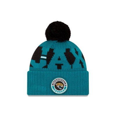 Blue Jacksonville Jaguars Hat - New Era NFL Alternate Cold Weather Sport Knit Beanie USA2019384